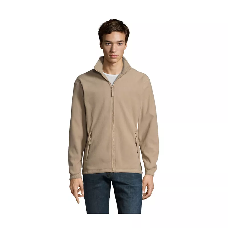 Bluza polarowa męska rozpinana 300 g/m² Sol's NORTH - Rope (S55000-RO)