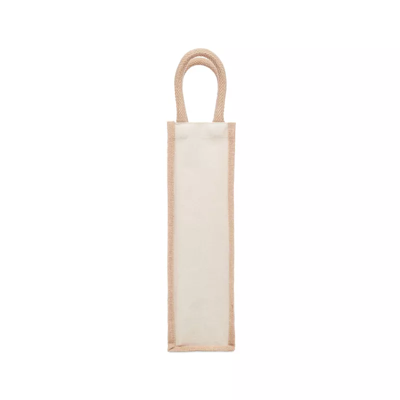 Torba na wino z juty 320 g/m² CAMPO DI VINO - Bezowy (MO6258-13)
