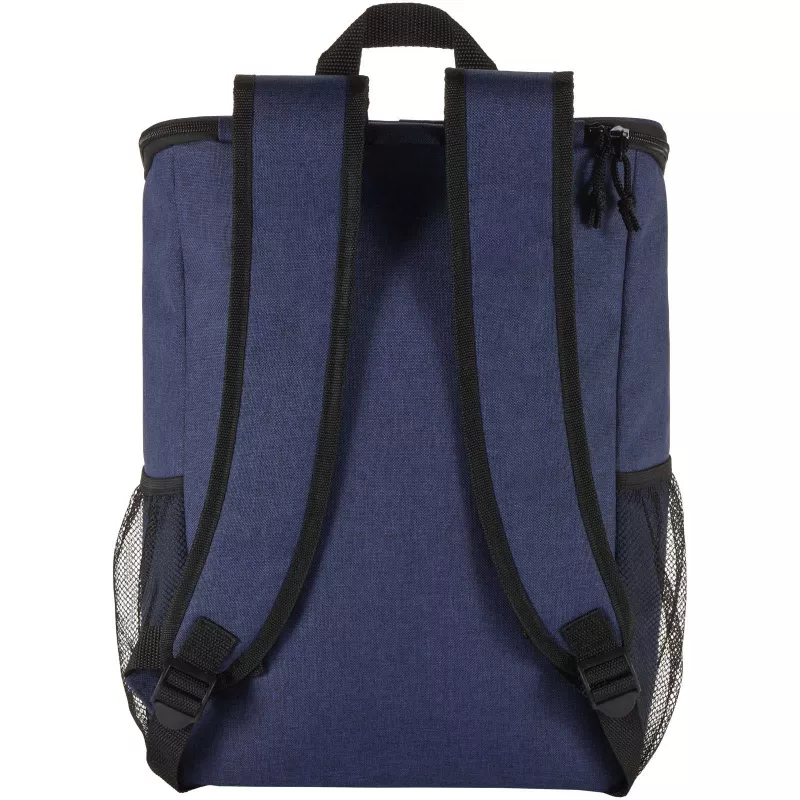 Tundra plecak termiczny z certyfikatem GRS z recyklingu z zestawem sztućców, 20 l - Granatowy melanż (13012055)