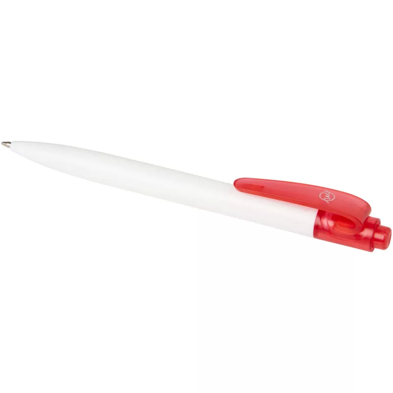 Thalaasa długopis z plastiku pochodzącego z oceanów - Biały-Czerwony przezroczysty (10786121)