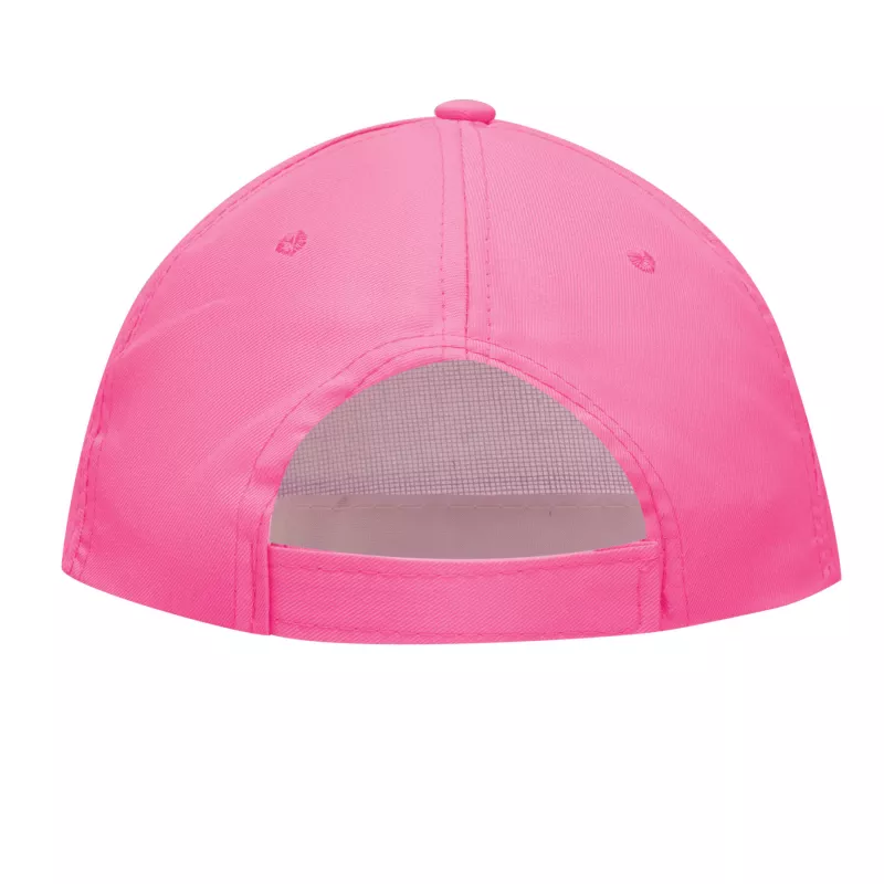 5 segmentowa czapka - biały, różowy (56-0701803)
