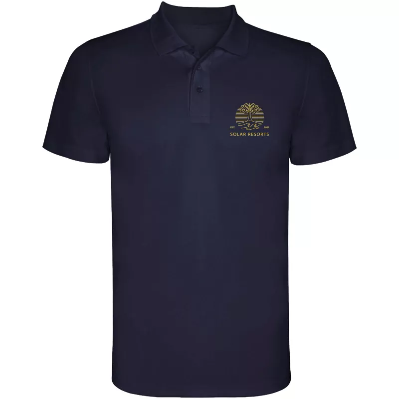 Sportowa koszulka polo z poliestru 150 g/m² ROLY MONZHA 0404 - Navy Blue (R0404-NAVYBLUE)