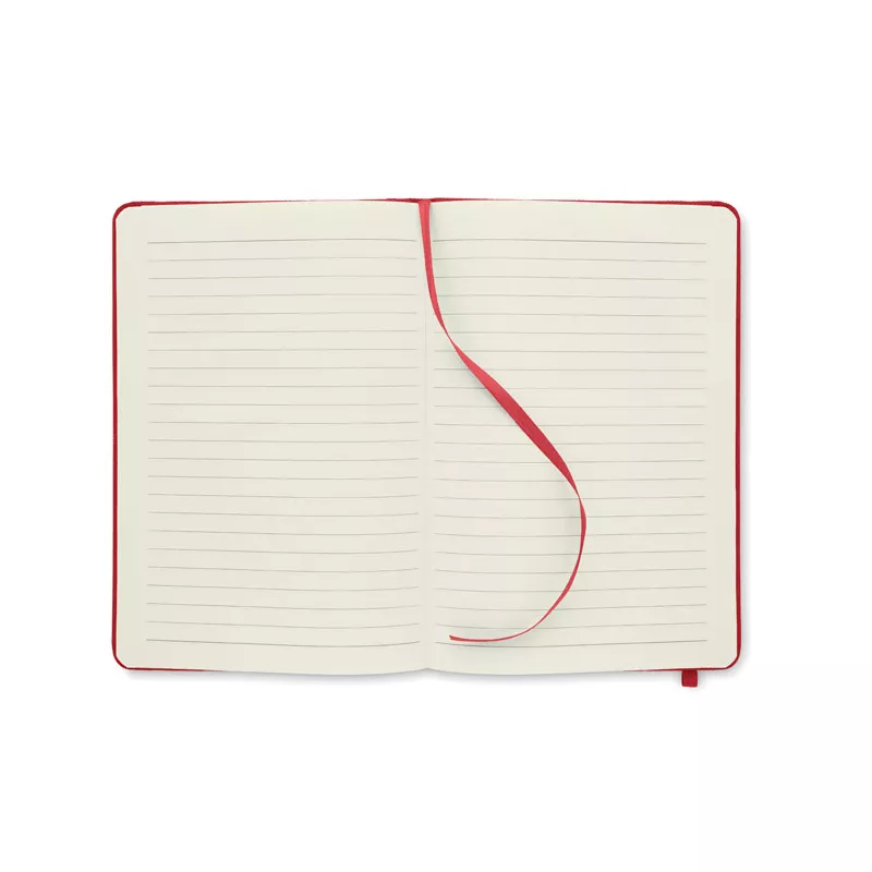 Notes A5 w okładce z RPET 80 kartek w linię NOTE RPET - Czerwony (MO9966-05)
