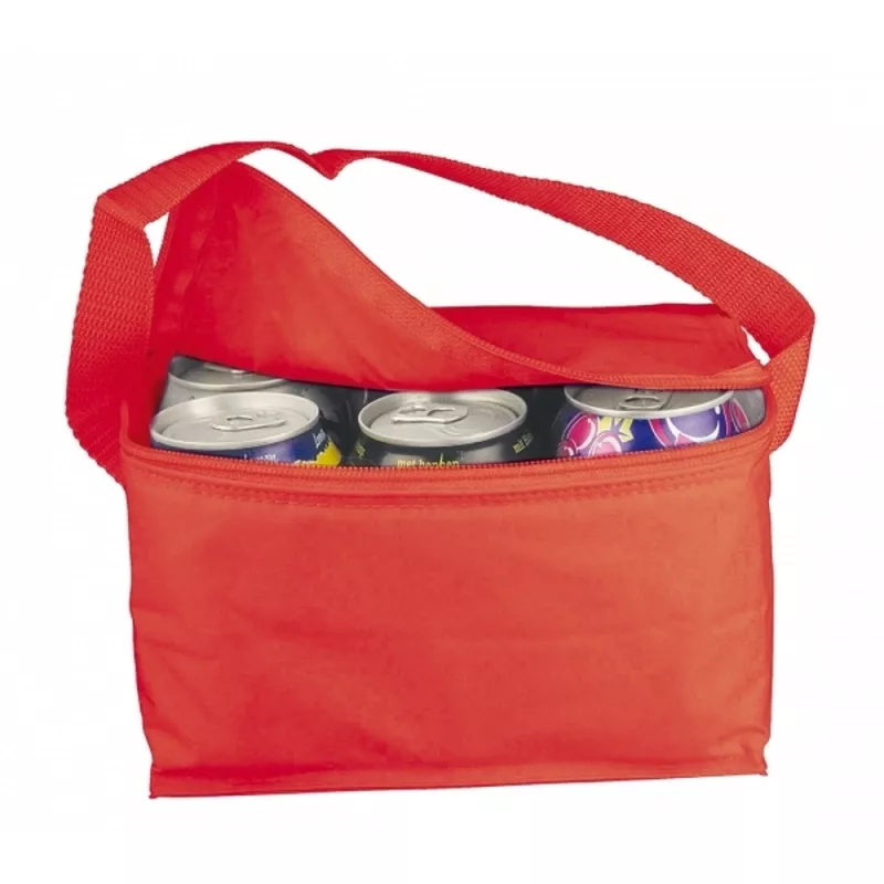 Torba termiczna na 6 puszek 330 ml ASPEN - czerwony (700405)