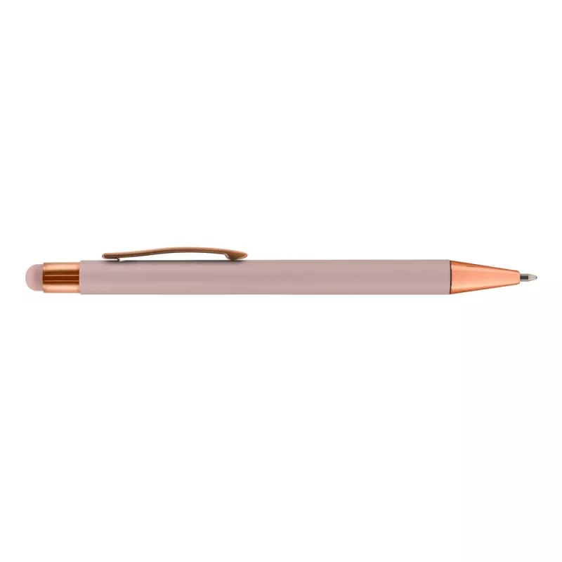 Długopis aluminiowy z touch pen-em | Ida - różowy (V1376-21)