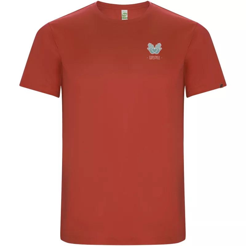Imola sportowa koszulka dziecięca z krótkim rękawem - Czerwony (K0427-RED)