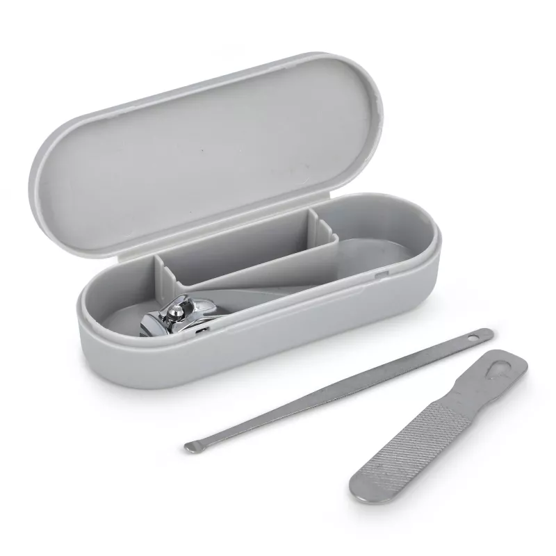 3-częściowy zestaw do manicure Mira - szary (LT92737-N0061)