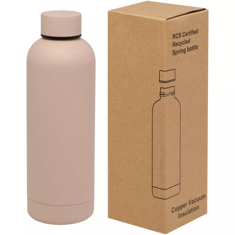 Spring miedziana butelka próżniowa z certyfikatem RCS 500 ml - Pale blush pink (10079840)