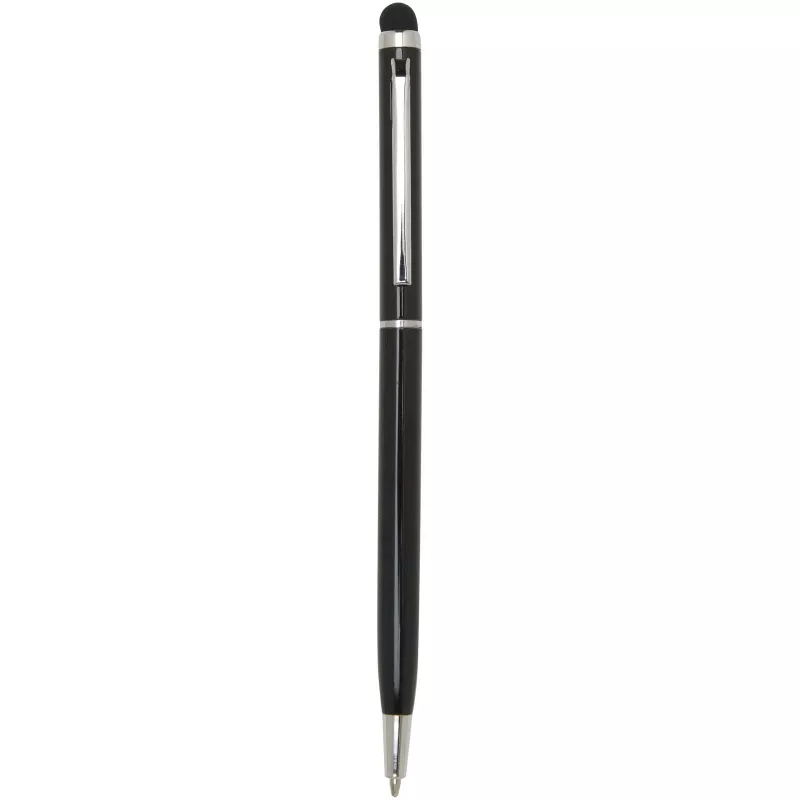 Ore aluminium ballpoint pen with stylus - Czarny (10625690)