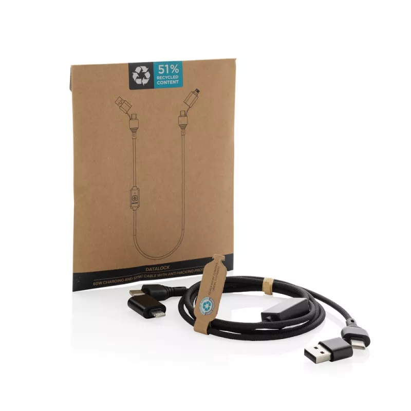 Kabel do ładowania 60W Datalock - czarny (P302.4901)