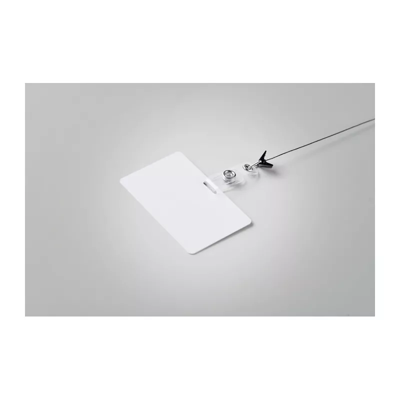 Identyfikator z PVC do smyczy 54x86 mm BADSMALL - Bialy (MO2856-06)
