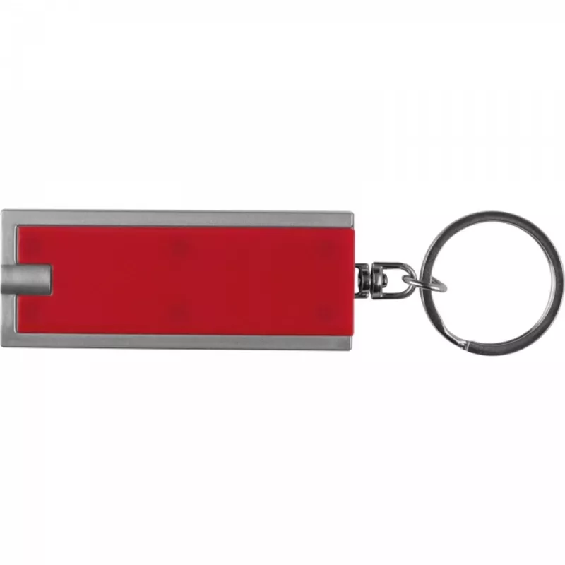 Brelok plastikowy AGUSTIN - czerwony (9231105)