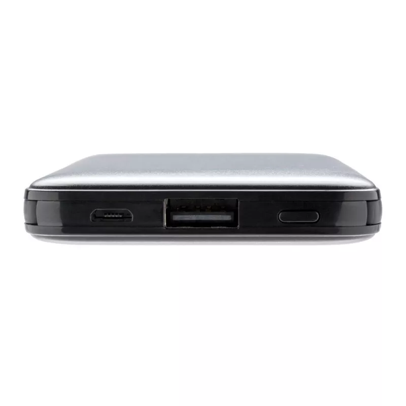 Power bank 5000 mAh, zintegrowany kabel 3 w 1 - czarny (P322.081)