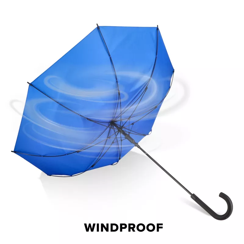 Verdure 190T Pongee 23""Wiatroodporny parasol zuchwytem, automatyczny - niebieski (LT97119-N0011)
