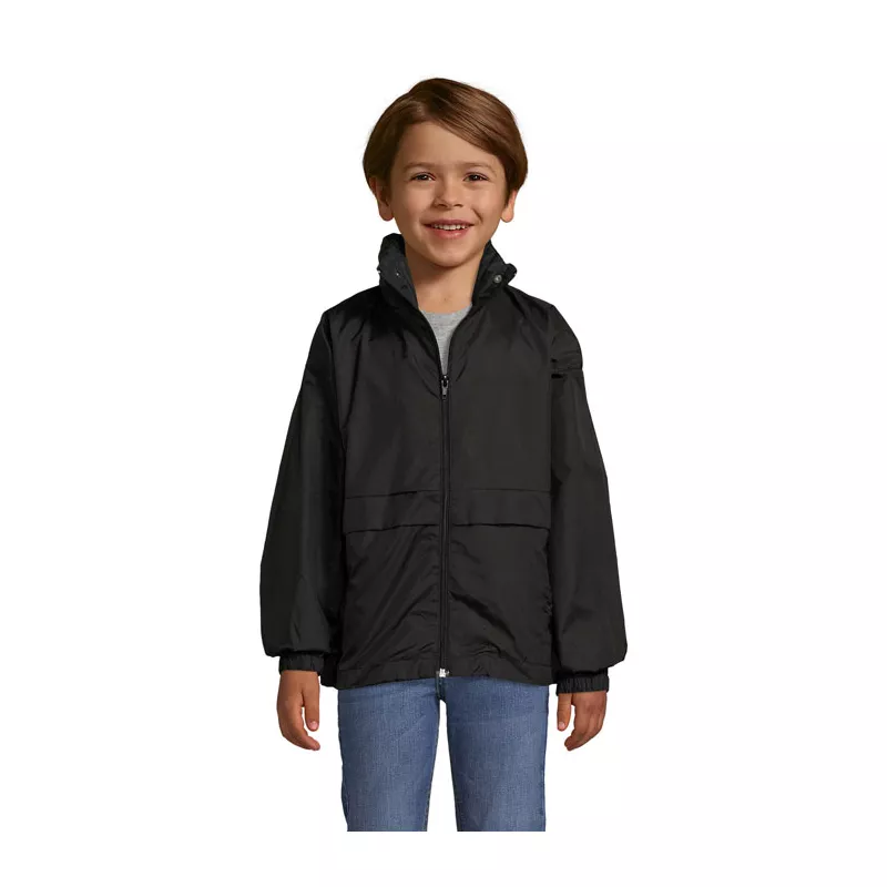 Wiatrówka dziecięca 210 g/m² Sol's SURF KIDS - Czarny (S32300-BK)