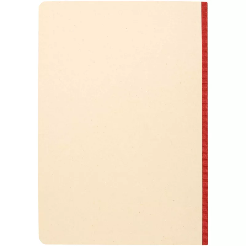 Liliana notatnik A5 z trzciny cukrowej z miękką okładką z RPET - Brick (10612521)