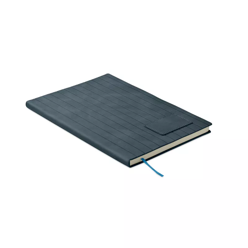 Notes A5 w okładce z PU 80 kartek w linię TINTRAY - Niebieski (MO2663-04)