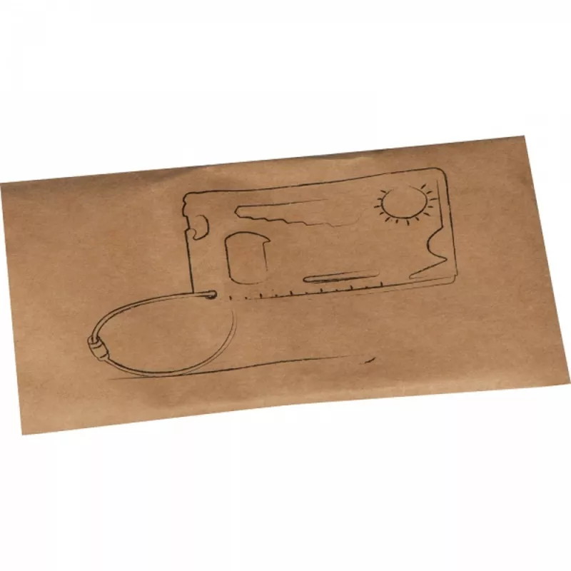 Narzędzie wielofunkcyjne karta survivalowa BENNO - czarny (9073403)