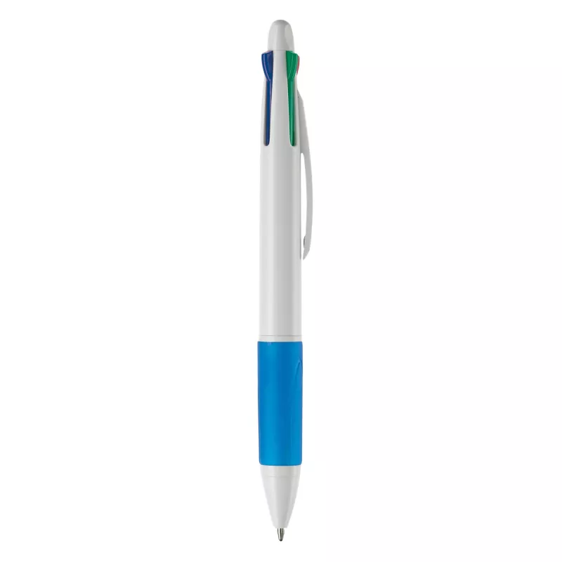 Długopis 4-kolorowy - biało / niebieski (LT87226-N0111)