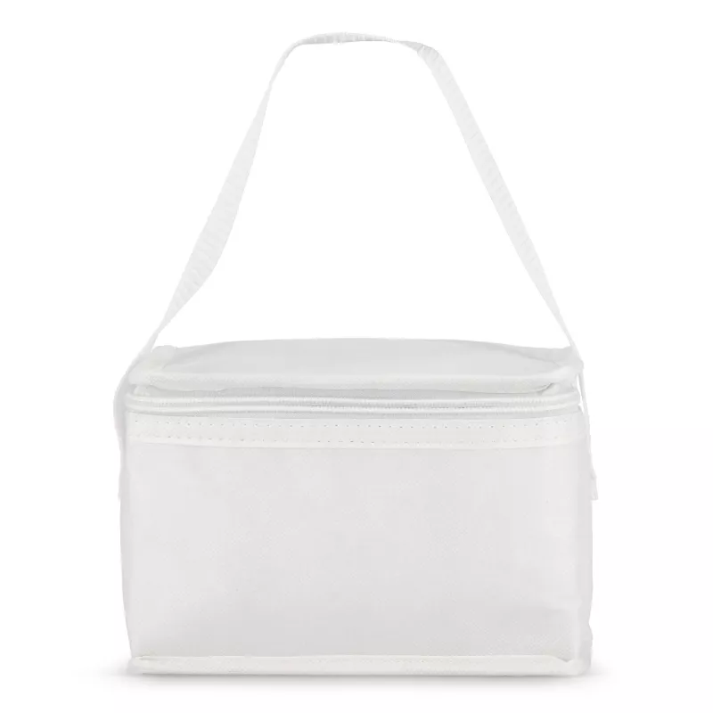 R-PET 6 Torba chłodząca na puszki z włókniny 20 x 13 x 12,5 cm 75g/m² - biały (LT95390-N0001)