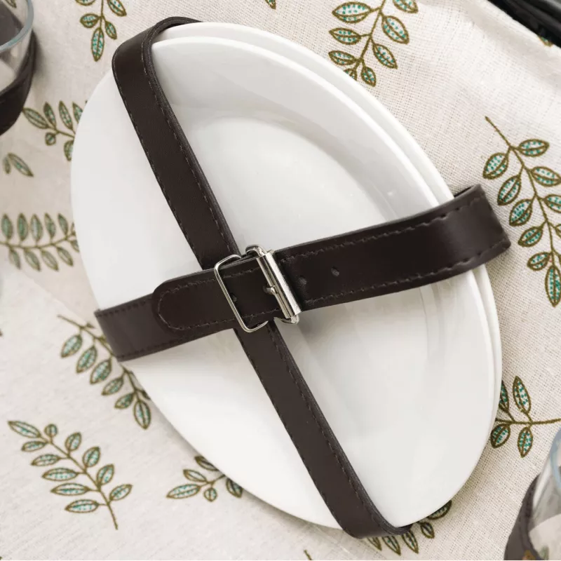 Wiklinowy kosz piknikowy - ciemnobrązowy (56-0604036)