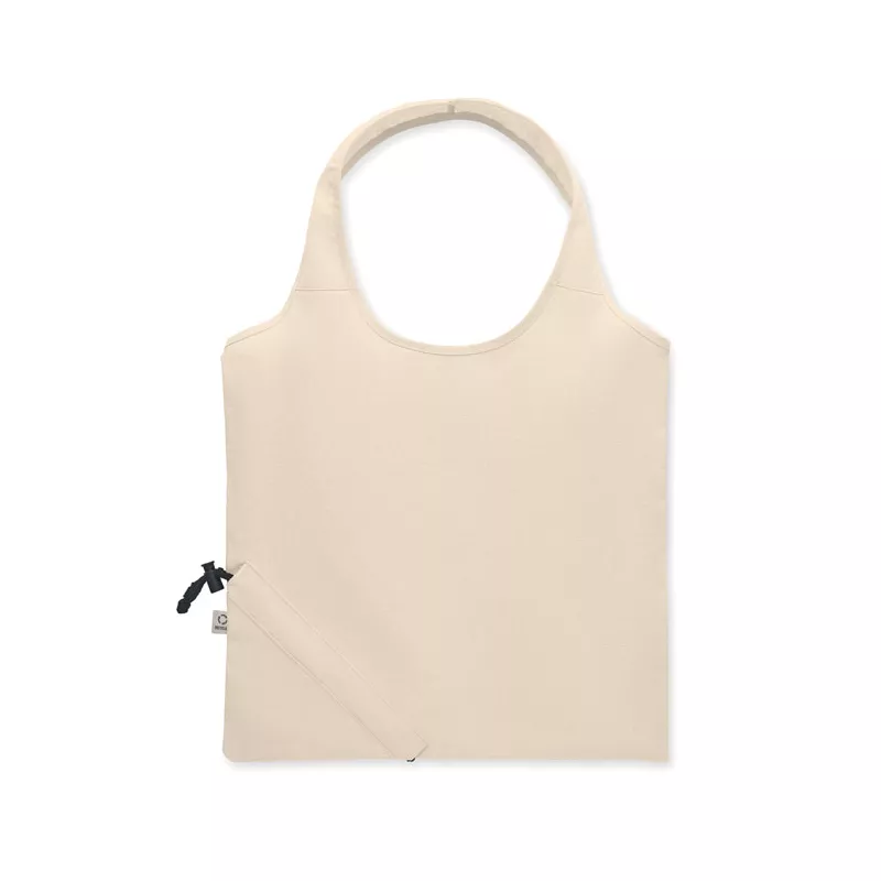 Torba składana z bawełny z recyklingu 140 g/m² CARRIE - Bezowy (MO2486-13)