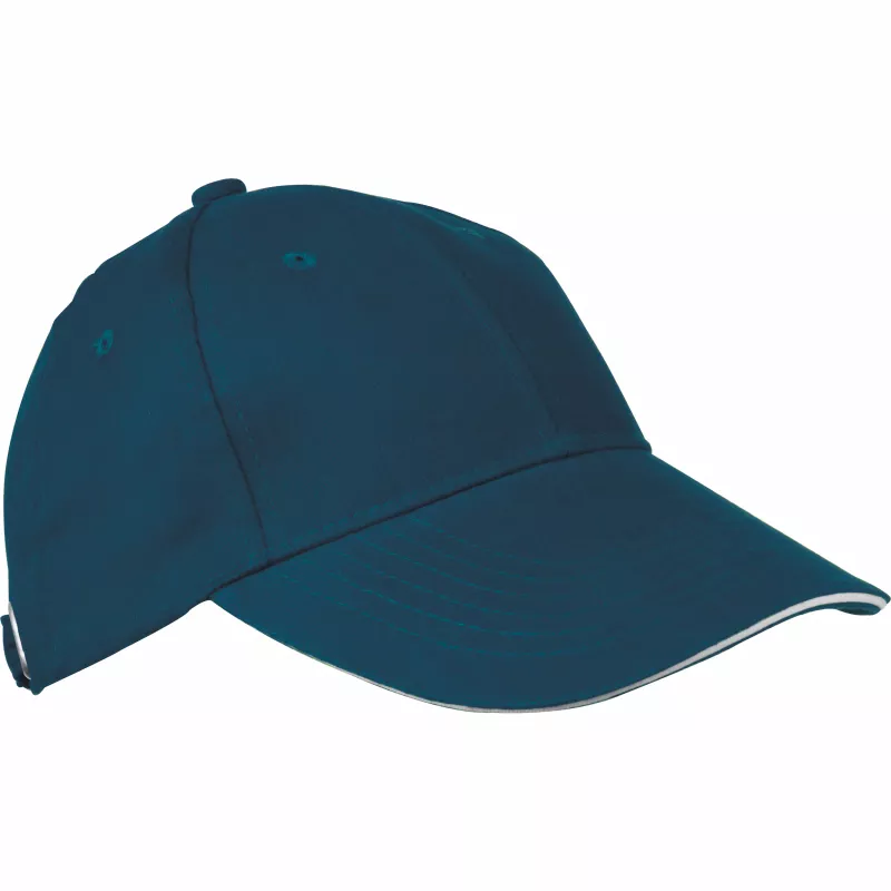 Czapka z daszkiem 6 paneli SAN FRANCISCO - turkusowy (046614)