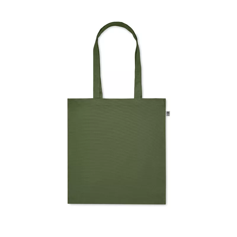 Torba z bawełny organicznej 220 g/m² BENTE COLOUR - Zielony (MO2197-09)