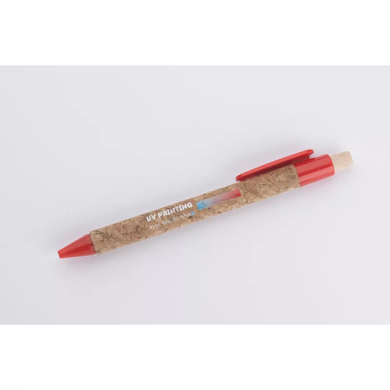 Długopis z naturalnego korka KORTE - czerwony (19632-04)