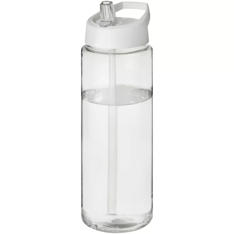 Bidon H2O Vibe o pojemności 850 ml z wieczkiem z dzióbkiem - Biały-Przezroczysty (21009601)