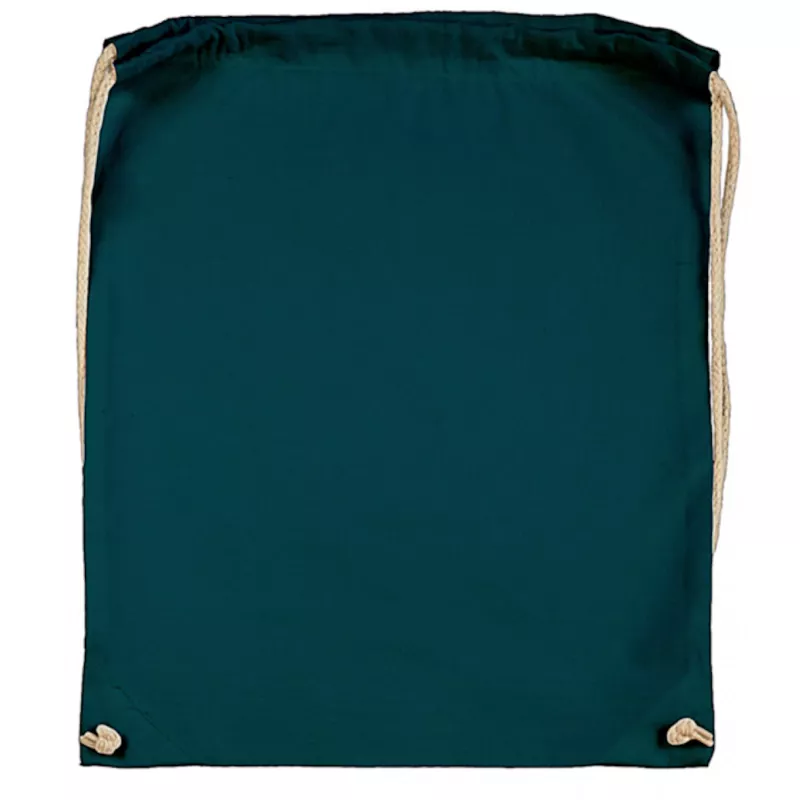 Plecak bawełniany na sznurkach Jassz 140 g/m², 38 x 42 cm - Petrol (602.57-PETROL)