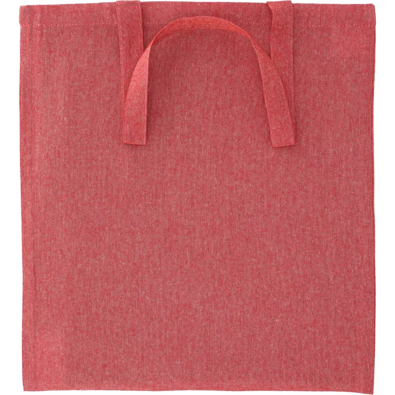 Torba bawełniana z recyklingu z długimi uszami 140 g/m2 LAMBERTO - czerwony (6235805)