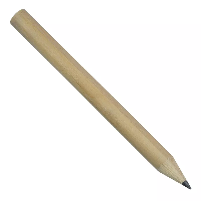 Krótki ołówek drewniany 8,5 cm - brązowy (R73773)