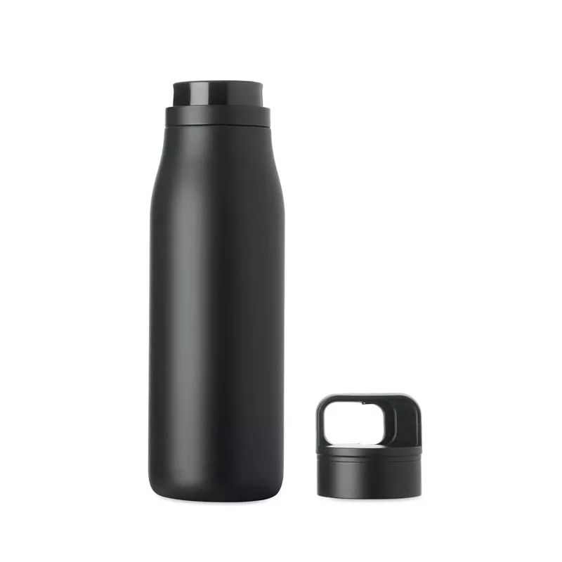 Butelka termiczna ze stali z recyklingu 500 ml EMPIRE - Czarny (MO3176-03)