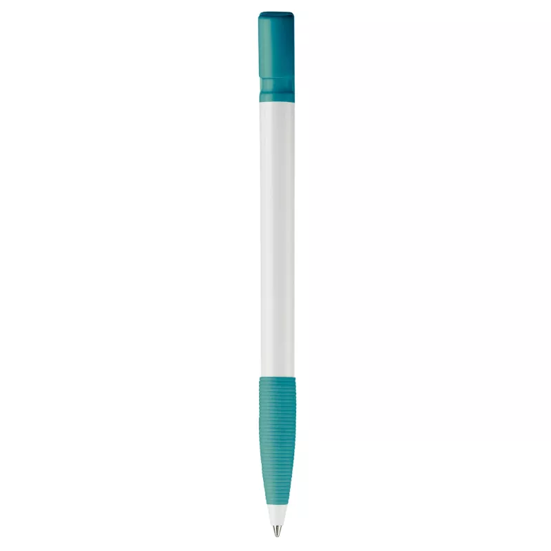 Długopis plastikowy Nash Grip - biało / turkusowy (LT80801-N0137)