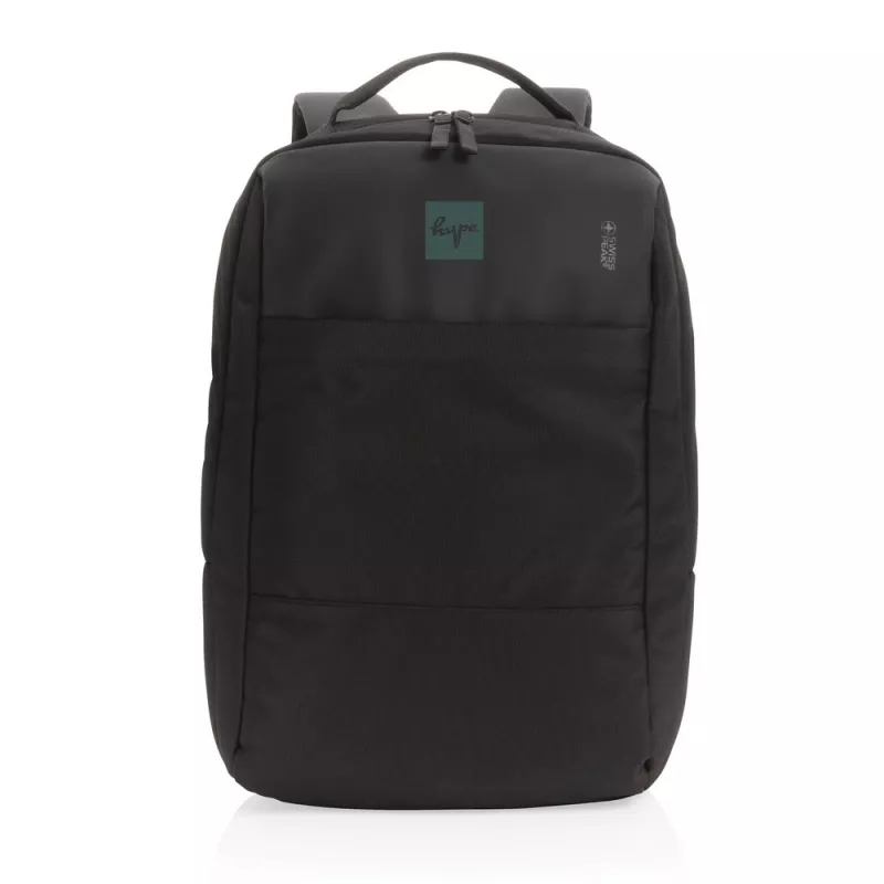 Plecak na laptopa 15,6" Swiss Peak Impact AWARE™ RPET - black (P762.741)