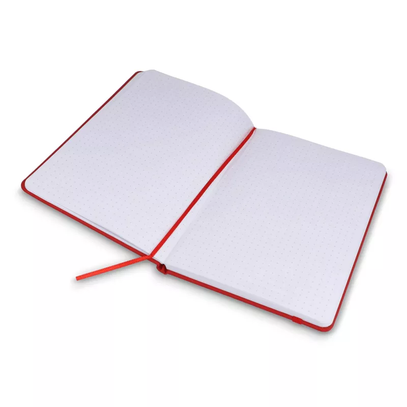 Notatnik A5 z kartkami w kropki FSC - czerwony (LT92064-N0021)