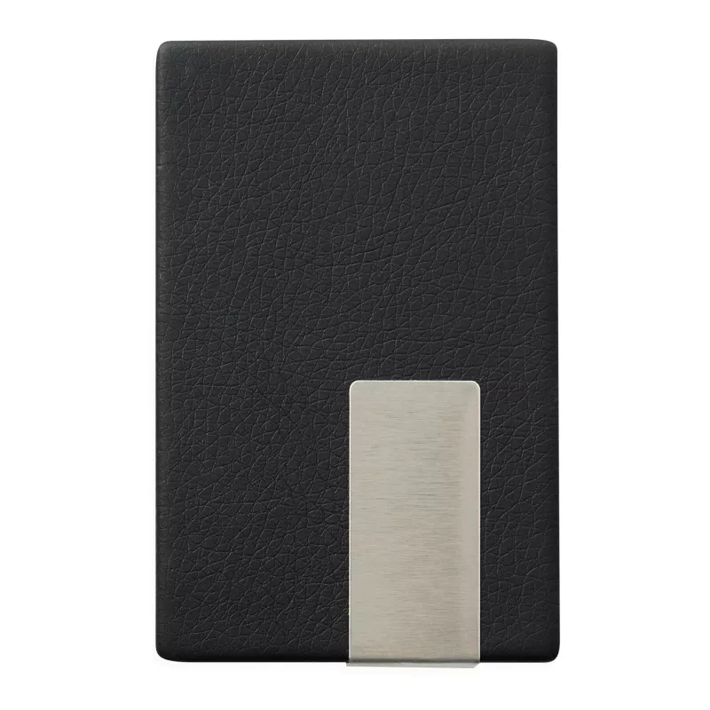 Etui na wizytówki - czarny, srebrny (56-1103102)
