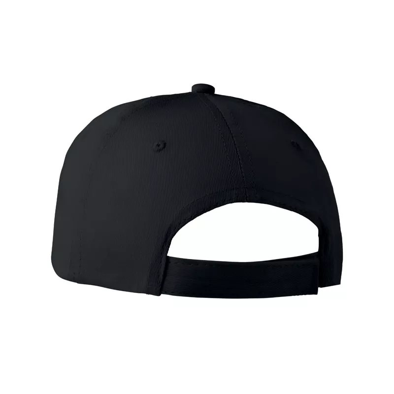 Czapka z daszkiem bawełniana 160 g/m² BASIE APOLLO - Czarny (MO8834-03)