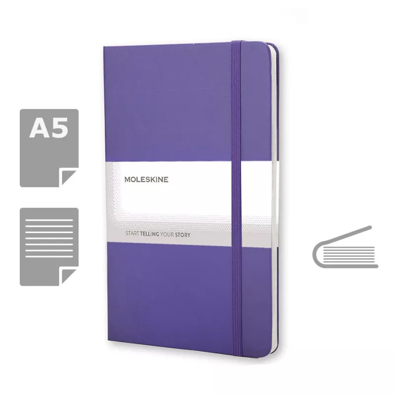 MOLESKINE Notatnik ok. A5 - fioletowy (VM301-13)