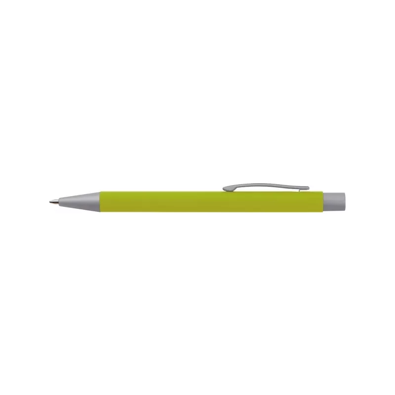 Metalowy długopis reklamowy ABU DHABI - jasnozielony (093529)