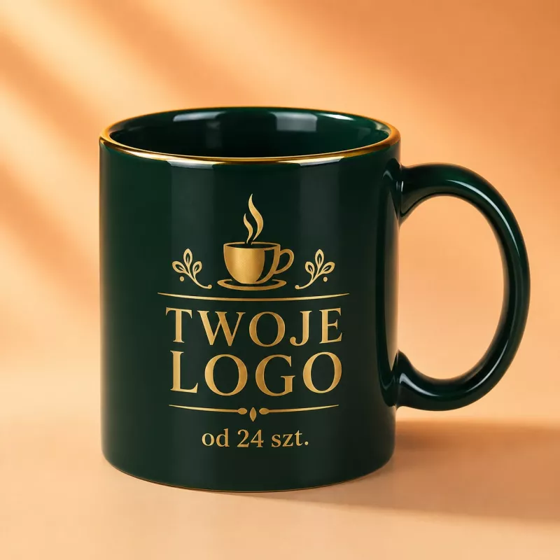Kubek reklamowy Tomek Classic (300 ml) - ciemnozielony (M/054-CIEMNOZIELONY)