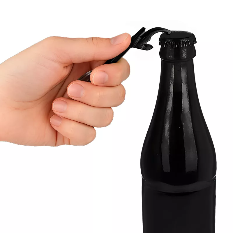 Brelok z otwieraczem do butelek - czarny (LT93104-N0002)