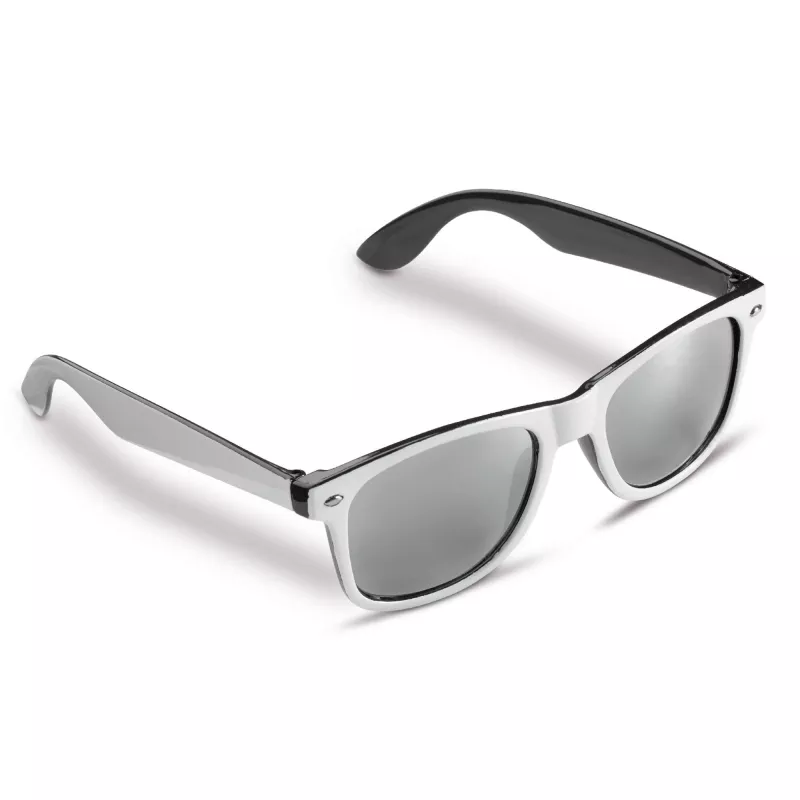 Okulary przeciwsłoneczne Jeffrey UV400 - biało / czarny (LT86712-N0102)