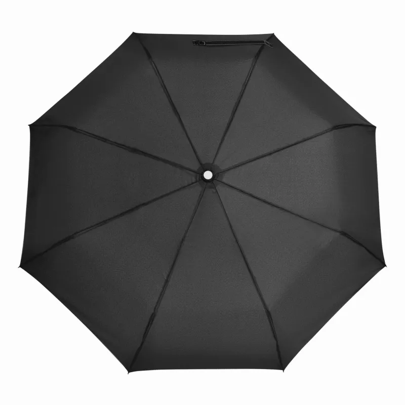 Automatycznie otwierany i składany, wiatroodporny parasol kieszonkowy - biały, czarny (56-0101252)