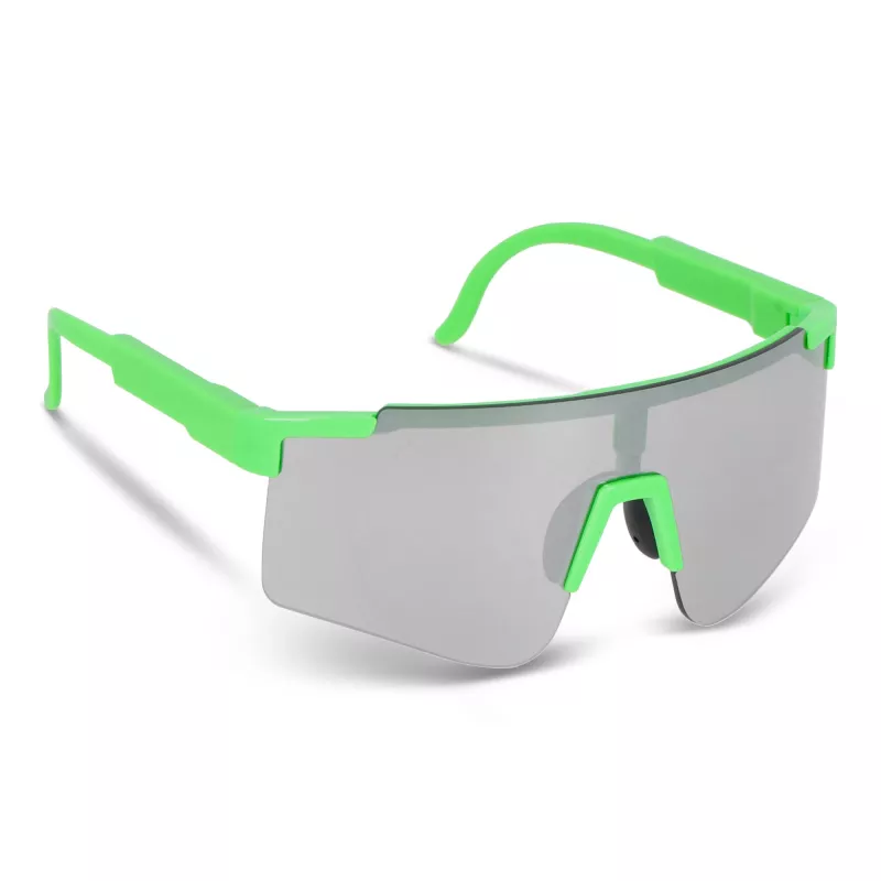Sportowe okulary przeciwsłoneczne Tom R-PC z lustrzanymi soczewkami UV400 - Fluor-zielony (LT86730-N9931)