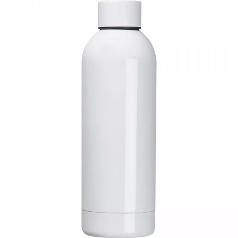 Butelka termiczna stalowa 550 ml ze stali z recyklingu SARA - biały (8382406)