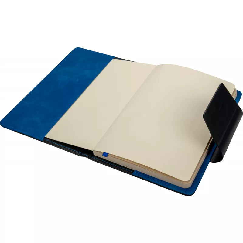 Notes A5 w linie z PU z recyklingu ASUNCION - niebieski (422904)