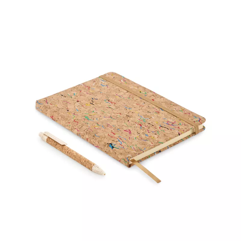 Notes A5 w korkowej okładce 96 kartek w linię CORNOTA - Bezowy (MO2414-13)