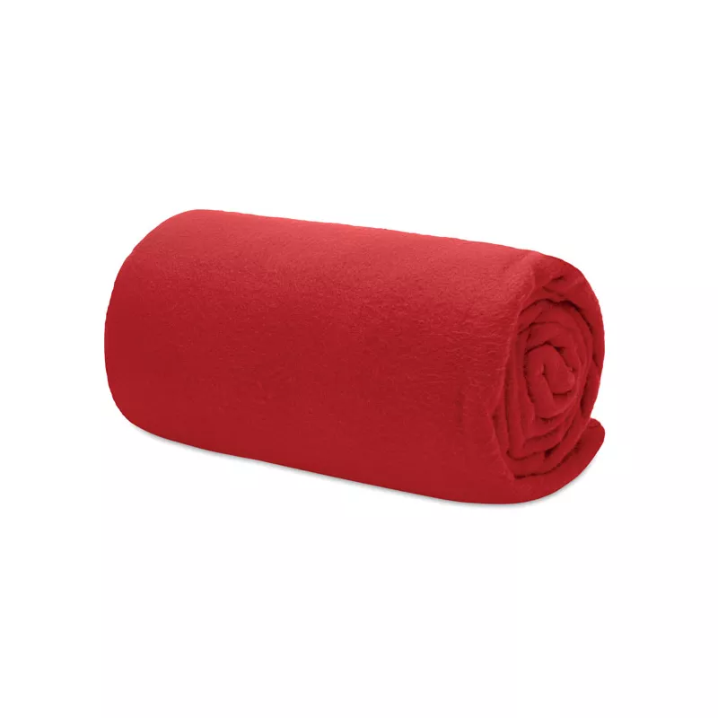 Koc polarowy RPET 120x150 cm 180 g/m² MUSALA RPET - Czerwony (MO9935-05)